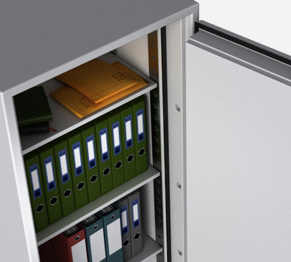 Fireproof safes for papier documents