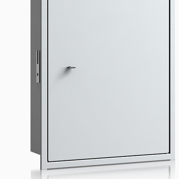 Additional external door with frame (stainless steel)     