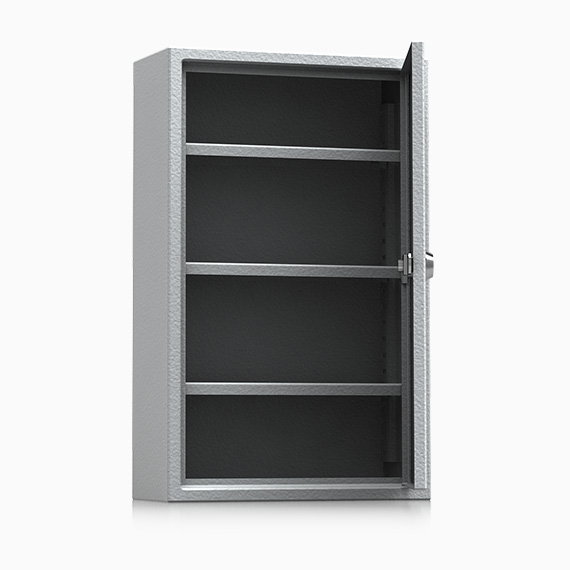 Additional inner safe with shelves on the door